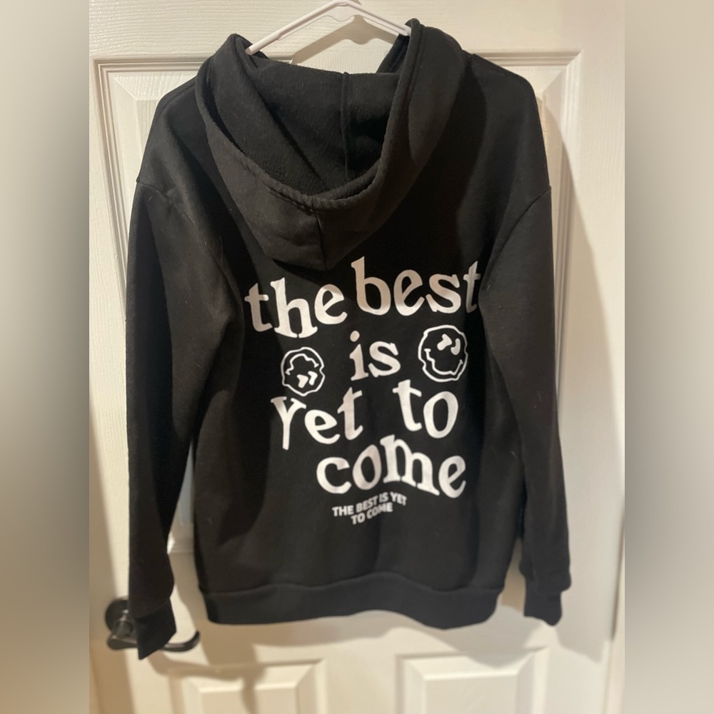 Black graphic hoodie